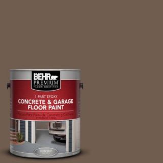 BEHR Premium 1 Gal. #PFC 35 Rich Brown 1 Part Epoxy Concrete and Garage Floor Paint 93001