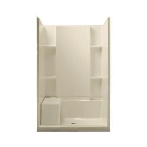 Sterling Plumbing Accord Seated 36 in. x 48 in. x 74 1/2 in. Shower Kit in Almond 72280100 47
