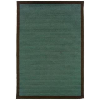 Oriental Weavers Nevis Boardwalk Blue and Chocolate 7 ft. 3 in. x 10 ft. 6 in. Area Rug 342518