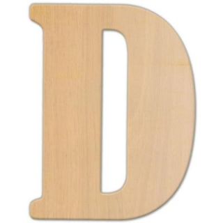 Jeff McWilliams Designs 23 in. Oversized Unfinished Wood Letter (D) 300333