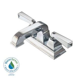 American Standard Town Square 4 in. Centerset 2 Handle Low Arc Bathroom Faucet in Polished Chrome 2555.201.002