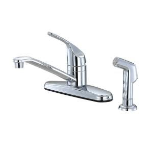 1 Handle Side Sprayer Kitchen Faucet in Chrome HS80MB455CP