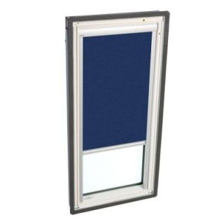VELUX 21 in. x 45 3/4 in. Fixed Deck Mounted Skylight with  LowE3 Glass Dark Blue Manual Light Filtering Blind DISCONTINUED FS C06 2005RF02