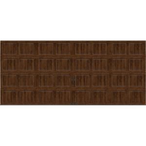 Clopay Gallery Collection 16 ft. x 7 ft. 18.4 R Value Intellicore Insulated Solid Ultra Grain Walnut Garage Door GR2SU_WO_SOL