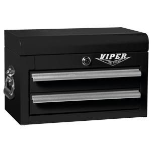 Viper 8 in. 2 Drawer Mini Chest in Black V218MCBL
