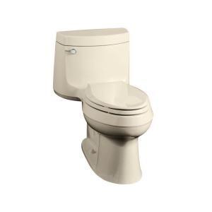 KOHLER Cimarron Comfort Height 1 Piece 1.4 GPF Elongated Toilet in Almond DISCONTINUED K 3489 RA 47