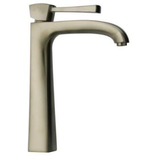 La Toscana Lady Single Hole 1 Handle High Arc Bathroom Vessel Faucet in Brushed Nickel 89PW205LL