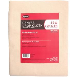 Sigman 11 ft. 6 in. x 14 ft. 6 in., 12 oz. Canvas Drop Cloth CD121215