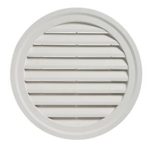 Cellwood 22 in. Pvc Round Gable Vent in White RDGVH04H