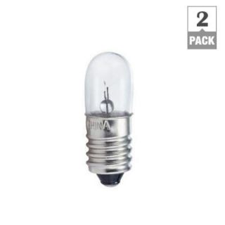 Philips 1.5 Watt Incandescent T3 Flashlight Light Bulb (2 Pack) 416669