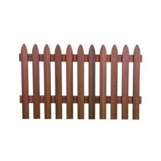 Veranda 2 in. x 39 in. x 67 1/2 in. Composite Heartwood Gothic Picket Panel FNS PNL2 G H 67.75