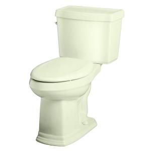 Gerber Allerton 2 Piece High Efficiency Elongated ErgoHeight Toilet in Bone GHE2000725
