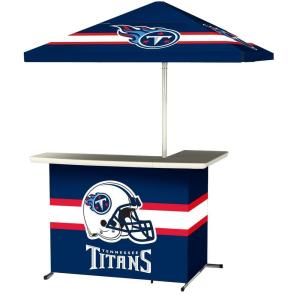 Best of Times Tennessee Titans All Weather L Shaped Patio Bar with 6 ft. Umbrella 2001W1222