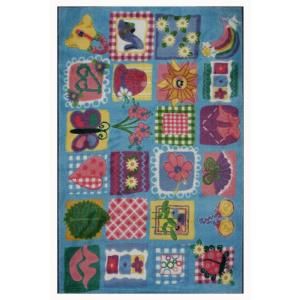 LA Rug Inc. Supreme Funky Girls Quilt Multi Colored 39 in. x 58 in. Area Rug TSC 247 3958