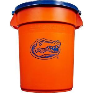 Rubbermaid Commercial Products NCAA Brute 32 gal. University of Florida Trash Container with Lid 1853507