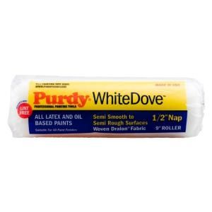 Purdy White Dove 9 in. x 1/2 in. Fabric Roller Cover 144670093