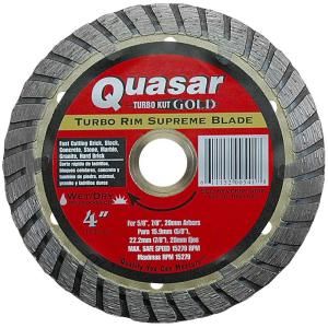 Quasar Turbo Kut Gold 4 in. Turbo Rim Supreme Diamond Blade TK 650 T