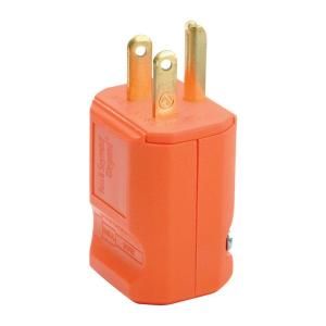 Pass & Seymour 15 Amp 125 Volt Orange Grip Plug PS5965OCC15