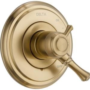Delta Cassidy 17 Series Single Handle Valve Trim Only in Champagne Bronze T17097 CZ