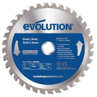 Evolution Power Tools 7 1/4 in. 40 Teeth Mild Steel Cutting Saw Blade 185BLADEST