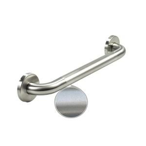 WingIts Premium Series 18 in. x 1.25 in. Grab Bar in Satin Peened Stainless Steel (21 in. Overall Length) WGB5SSPE18