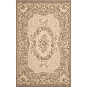Safavieh Courtyard Creme/Brown 5.3 ft. x 7.6 ft. Area Rug CY7208 12A5 5