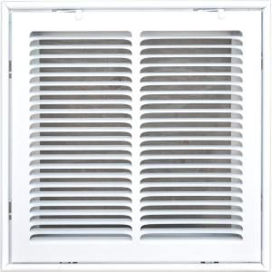 SPEEDI GRILLE 12 in. x 12 in. White Return Air Vent Filter Grille with Fixed Blades SG 1212 FG