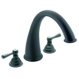MOEN Kingsley Trim Kit For 2 Handle Roman Tubs in Wrought Iron T920WR