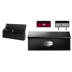 Gibraltar Mailboxes Fairview Locking Horizontal Steel Wall Mount Mailbox in Black Cranberry or Light Gray DISCONTINUED MB655B