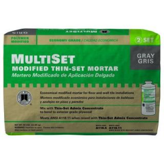Custom Building Products MultiSet Gray 50 lb. Modified Thin Set Mortar MSMG50