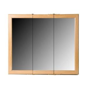 Bionic 36 in. Surface Mount Mirrored Medicine Cabinet in Oak DISCONTINUED MCT36O