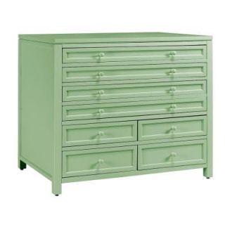 Martha Stewart Living 42 in. W Rhododendron Leaf Craft Space Eight Drawer Flat File Cabinet 0464000600