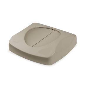 Rubbermaid Commercial Products Beige Untouchable Swing Top for 23 gal. Trash Containers RCP 2689 88 BEI