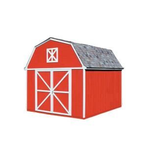 Handy Home Products Berkley 10 ft. x 12 ft. Wood Storage Building Kit with Floor 18513 7