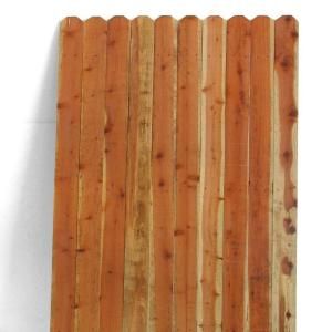 3 ft. x 6 ft. Redwood Con Common 4 in. Dog Eared Fence Gate 01729