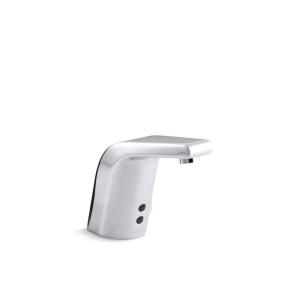 KOHLER Sculpted Battery Powered Touchless Bathroom Faucet in Polished Chrome K 13460 CP