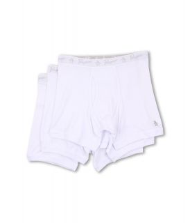 Original Penguin 100% Cotton 3 Pack Boxer Brief Mens Underwear (White)