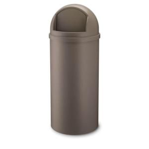 Rubbermaid Commercial Products 15 gal. Brown Marshal Classic Trash Container RCP 8160 88 BRO