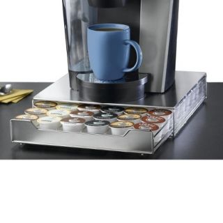 Nifty 36 Capacity Under the Brewer Drawer for K Cup   Stainless Steel