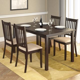Corliving Corliving Atwood 5 piece Dining Set With Beige Microfiber Seats Beige Size 5 Piece Sets