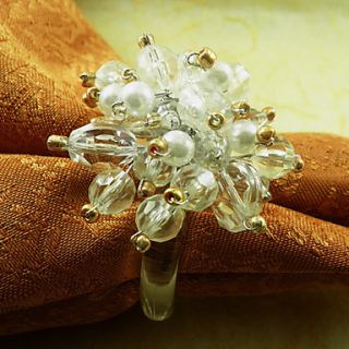 Crystal Napkin Ring, Acrylic