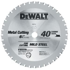 DEWALT 6 3/4 in. 40 Tooth Metal Cutting Carbide Tipped Blade DISCONTINUED DW7763