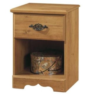 South Shore Furniture Prairie 1 Drawer Nightstand in Country Pine 3232062