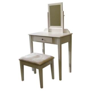 Home Decorators Collection White Bedroom Vanity with Bench H205WH