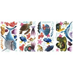 10 in. x 18 in. Finding Nemo 44 Piece Peel and Stick Wall Decals RMK2059SCS