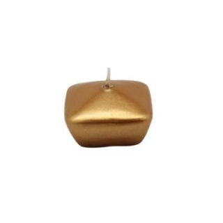 Zest Candle 1.75 in. Metallic Gold Square Floating Candles (12 Box) CFZ 127