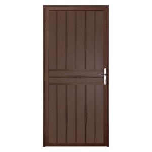 Unique Home Designs Cottage Rose 36 in. x 80 in. Copper Recessed Mount Steel Security Door with Perforated Metal Screen and Nickel Hardware SDR06000361146