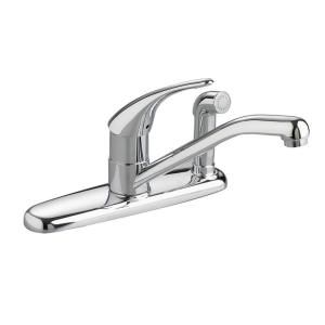 American Standard Cadet Single Handle Side Sprayer Kitchen Faucet in Chrome DISCONTINUED 8413F