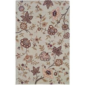 LR Resources Transitional Ivory Rectangle 7 ft. 9 in. x 9 ft. 9 in. Plush Indoor Area Rug LR54001 IV810
