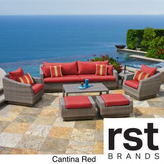 Rst Brands Cannes 8 piece Sofa Club Chair And Ottomans Set